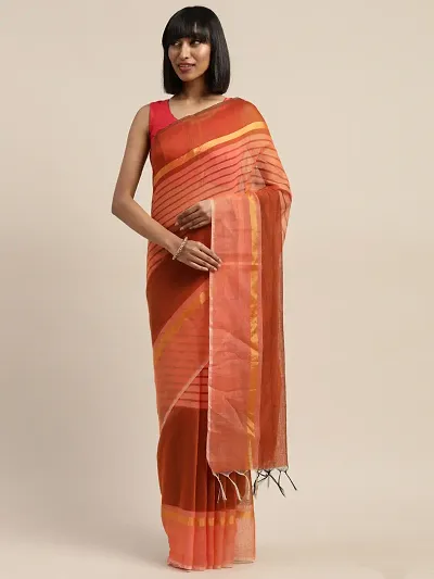 Glamorous Cotton Silk Saree with Blouse piece 