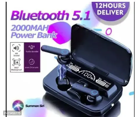 Stylish Black Bluetooth Wireless Airpodes-thumb0