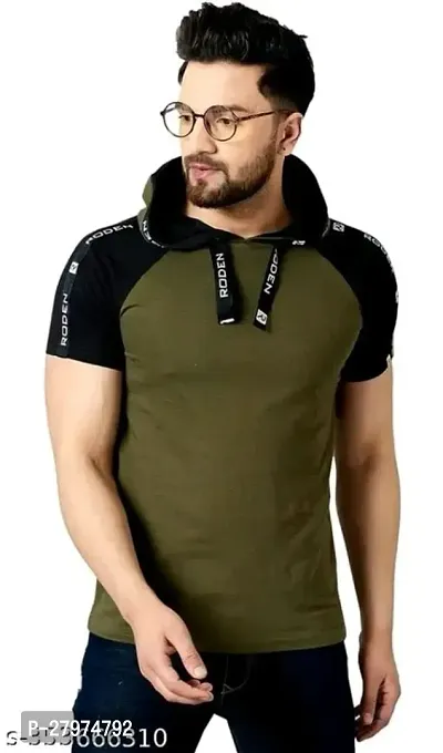 Mens Mehendi Hooded tshirt-thumb0