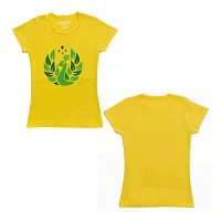 Venus Fashion Cotton Unisex Kids Round Neck Half Sleeves Regular Fit T Shirt for Boys  Girls | Soft  Comforable T Shirt with Elegant Design (Lemon Yellow_Light Orange_Light Pink, 3-4 Years)-thumb4