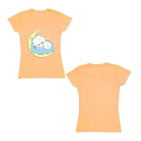 Venus Fashion Cotton Unisex Kids Round Neck Half Sleeves Regular Fit T Shirt for Boys  Girls | Soft  Comforable T Shirt with Elegant Design (Lemon Yellow_Light Orange_Light Pink, 3-4 Years)-thumb3