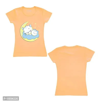 Venus Fashion Cotton Unisex Kids Round Neck Half Sleeves Regular Fit T Shirt for Boys  Girls | Soft  Comforable T Shirt with Elegant Design (Lemon Yellow_Light Orange_Light Pink, 3-4 Years)-thumb4