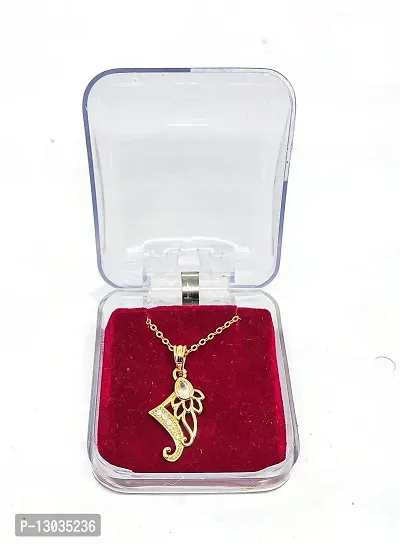 SAJH One Gram Gold Plated Chain Pendants Set For Women (SAJHINOP0087)-thumb2