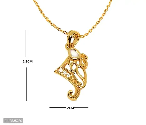 SAJH One Gram Gold Plated Chain Pendants Set For Women (SAJHINOP0087)-thumb3