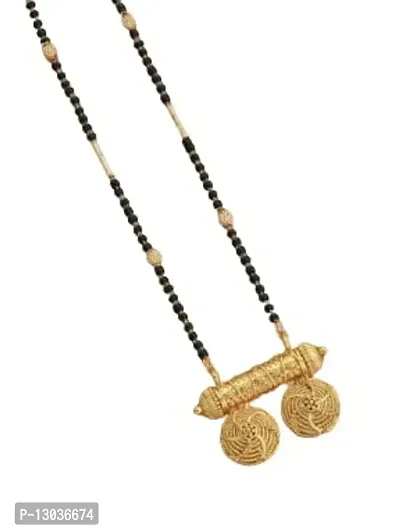 SAJH Gold Plated Short Mangalsutra Dokia