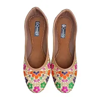 Punjabi Jutti for Women's & Girls | Traditional Ethnic Footwear | Mojri for Women's (Multicolor, Numeric_3)-thumb4