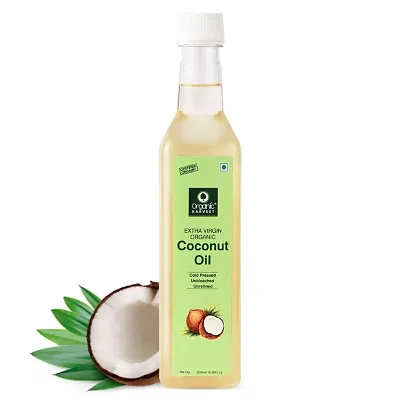 Organic Harvest Extra Virgin Coconut Oil Cold Pressed, 500ml