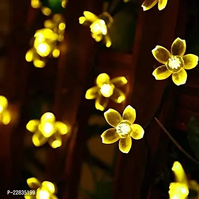 1 Pack of EKOKItrade; 14 LED Warm White Silicone Flower Blossom Sting Light (3m length, Heavy 2-pin,Transparent gel Wire) for Festival Decoration, Birthdays Anniversaries Ganpati Diwali Cafeacute; and Home Decor-thumb2