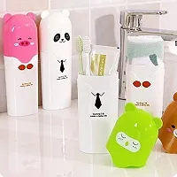 Toothbrush Case Cum Stationery Storage with Cartoon Character Combo-thumb1