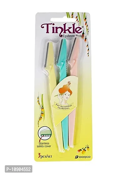 Tinkle Twinkle Eyebrow Painless Facial Hair Remover Razor for Face, Women and Men (Multicolour)-thumb0