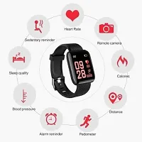 Smart Watch For Men Smartwatch Id116 Bluetooth Smart Fitness Band Watch With Heart Rate Activity Tracker Waterproof Body Step And Calorie Counter Blood Pressure Activity Tracker-thumb1