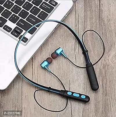 B11 Truly Wireless Bluetooth Over the Ear Neckband Earphone with Mic (Black)-thumb3