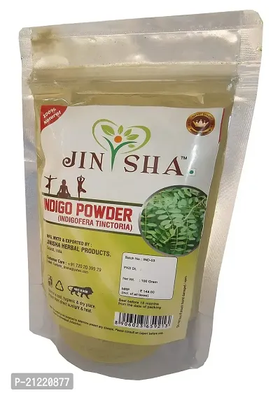 Jinisha Herbal ProductS Natural Indigofera Tinctoria Leaves Powder for Hair Care and Herbal Colorant (100g) - Pack of 1-thumb5