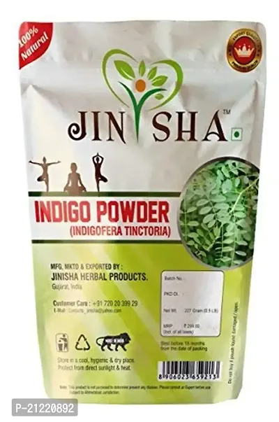 Jinisha Herbal Products Natural Indigo Leaves Powder (Indigofera Tinctoria) for Hair Care and Colorant- (227 Gm)-thumb4