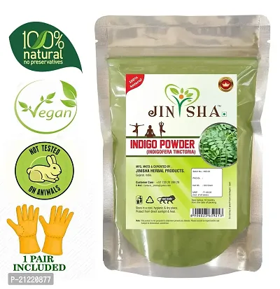 Jinisha Herbal ProductS Natural Indigofera Tinctoria Leaves Powder for Hair Care and Herbal Colorant (100g) - Pack of 1-thumb4