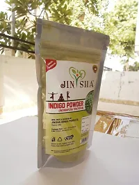 Jinisha Herbal ProductS Natural Indigofera Tinctoria Leaves Powder for Hair Care and Herbal Colorant (100g) - Pack of 1-thumb1