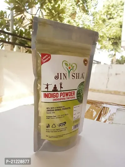 Jinisha Herbal ProductS Natural Indigofera Tinctoria Leaves Powder for Hair Care and Herbal Colorant (100g) - Pack of 1-thumb2