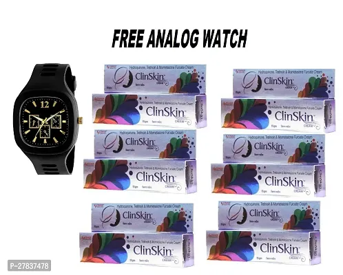 Smart Lab clinskin cream Night Cream 15 gm Pack of 6 Free Analog Watch