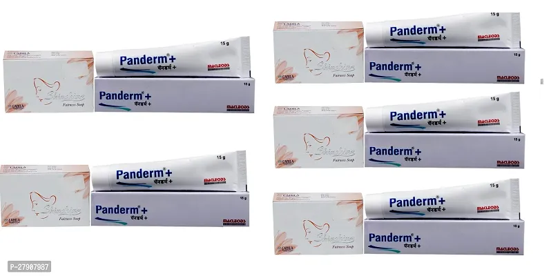 New Penderm + Cream 15 gm   Skinshine Soap 75gm  For Whitening Skin  For Men  Women ( Combo5)