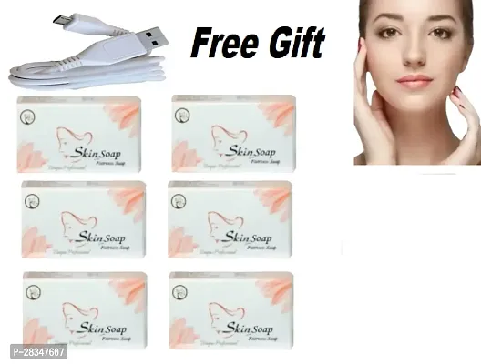 SkinShine Fairness Soap 75 Gm For Men  Women Free Usb Cable (Pack Of 6)