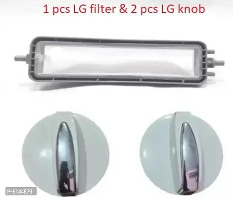 2 pcs lg semi knob and 1 pcs lg semi lint filter Washing Machine Net  (Pack of 3) 3.6