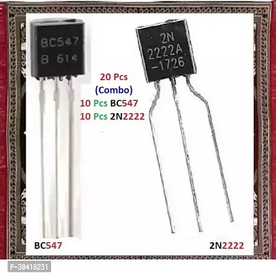 20 Pcs combo (10 Pcs BC547  10 Pcs 2N2222A NPN  Transistor