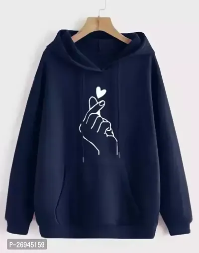 Women Sweatshirt Hoodie|| Fleece Material Hoodie for Women|| Full Sleeves Hoodie for Winter Wear||Sweatshirt for Women-thumb0