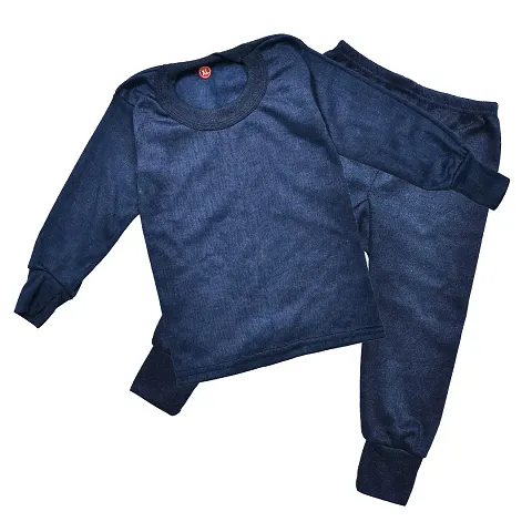 ldhsati Fashion Men's Cotton Thermal Set Fleece Winter Body Warmer Thermal Top Pajama and Bottom Suit Combo Set