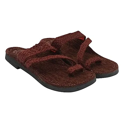 ldhsati Flip-Flops Comfortable House Walk Grass, Slippers for Men's Chappal for Man (Men) Flip Flops Home Use, Office Use, Bath Use, Casual Wear, for Walking Brown