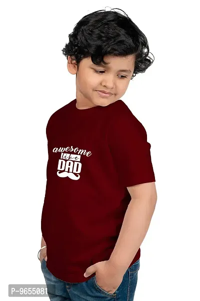 Chombooka Kids Printed t-Shirt Half Sleeves Maroon-thumb3