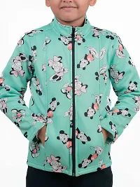 Chombooka Kids Full Sleeves Cartoon Printed Jacket_Mintgreen_10-thumb3