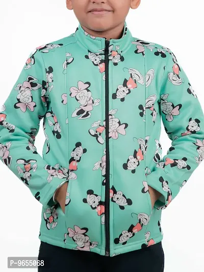 Chombooka Kids Full Sleeves Cartoon Printed Jacket_Mintgreen_10-thumb4