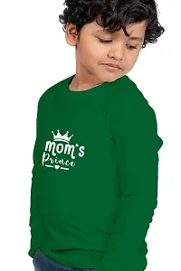 Chombooka Boys Graphics Print Full Sleeve Round Neck Kids' Cotton T Shirt | Green | 6-7 Years | Kids_Mom'sPrince_GR_FS6-thumb2