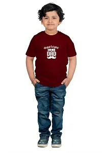 Chombooka Kids Printed t-Shirt Half Sleeves Maroon-thumb4