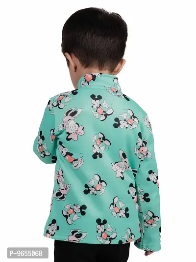 Chombooka Kids Full Sleeves Cartoon Printed Jacket_Mintgreen_10-thumb3