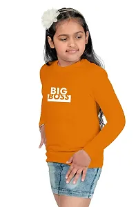 Chombooka Boys' & Girls' Graphics Print Full Sleeve Round Neck Kids' Cotton T Shirt | Mustard | 4-5 Years | Kids_Big Boss_MUS_FS4-thumb2