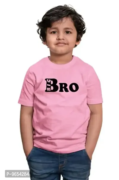 Chombooka Boy's Cotton Graphic Print Regular Round Neck Halfsleeve T-Shirt (Pink, 10Years-11Years)-thumb2