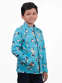 Chombooka Kids Full Sleeves Cartoon Printed Jacket_AquaBlue_12-thumb1