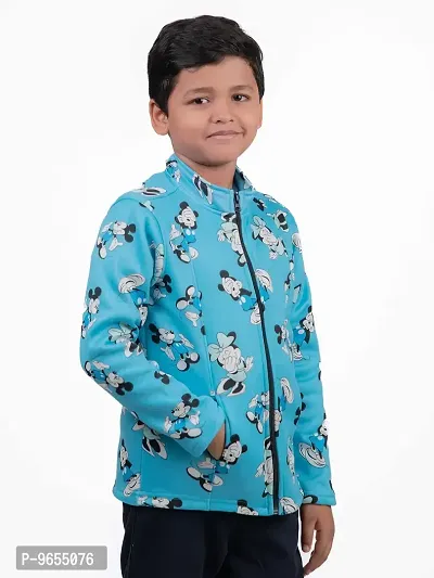 Chombooka Kids Full Sleeves Cartoon Printed Jacket_AquaBlue_12-thumb2