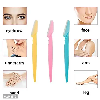 Eyebrow Painless Facial Hair Remover Razor For Face Pack Of 3-thumb3