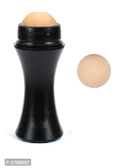 Oil Absorbing Volcanic Face Roller , Volcanic Roller With 1 Extra Replaceable Volcanic Ball,Reusable On-The-Go Oil Control Roller