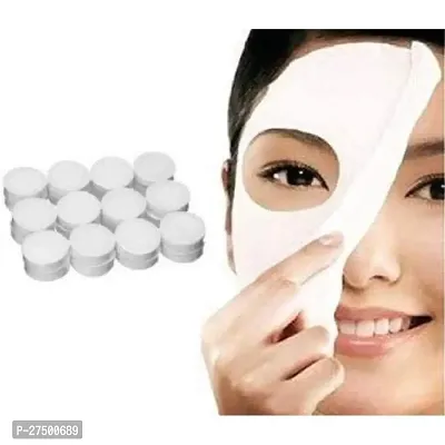 Compressed Facial Lotion Tissue Paper Diy Home Spa Coin Face Mask , Compressed Facial Whitening Tablet Face Mask Sheet For Women And Girl Pack Of 10-thumb4