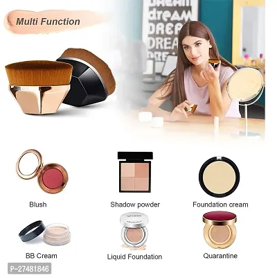 Twirey Blush Brush For Makeup, Foundation Brush For Face Blush Liquid Powder Foundation Blusher Brush For Blending Liquid, Compact Powder Brush, Cream Or Flawless Powder Cosmetics (Black)-thumb5