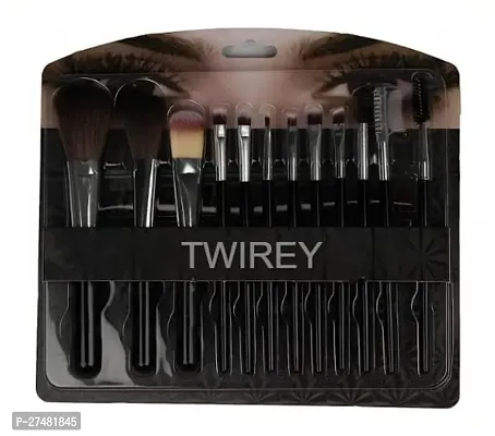 Twirey Premium Makeup Brush Set Of 13 Pieces For Professional Party Makeup Foundation Eyeshadow Ebbrow Mascara Brushes Face Powder Brush With Blender Sponge 13Pc-thumb2