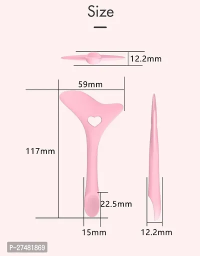 Twirey Eyeliner Stencil - Reusable Winged Eye Stencils Makeup Aid Tool, 3 In 1 Eyelash, Eyeshadow, Eyeliner Applicator Guide Tool For Makeup Easy To Use Guide Template Multifunctional, 1 Pc-thumb4