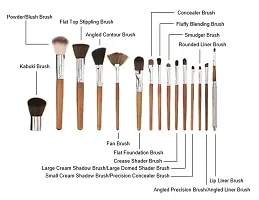 Twirey Premium Makeup Brush Set Of 13 Pieces For Professional Party Makeup Foundation Eyeshadow Ebbrow Mascara Brushes Face Powder Brush With Blender Sponge 13Pc-thumb3