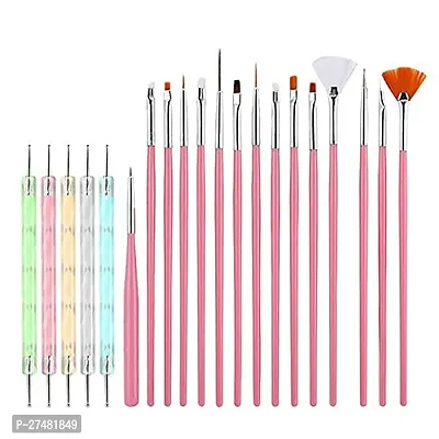 Twirey Nail Art Design Dotting Painting Drawing Uv Polish Brush Pen Tools Set Kit (Multicolour) 15 pcs