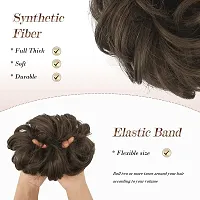 Hair Gajra in Artificial Jasmine Mogra Flower Combo Of Synthetic Hair Bun Extension For Women-thumb2