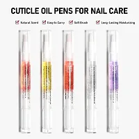 Twirey Cuticle Oil Pen For Nail Care Treatment For Damaged Nails Repair Serum Moisturizer Growth Nourish Vitamin E Oil Pen- Pack Of 2 (Assorted Color)-thumb2