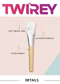 Twirey Face Mask Brush For Women/Bleach Brush With Soft Bristle Set of 4-thumb2